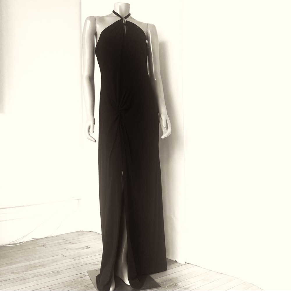 Vintage Roman Keflay Halterneck  Maxi Dress